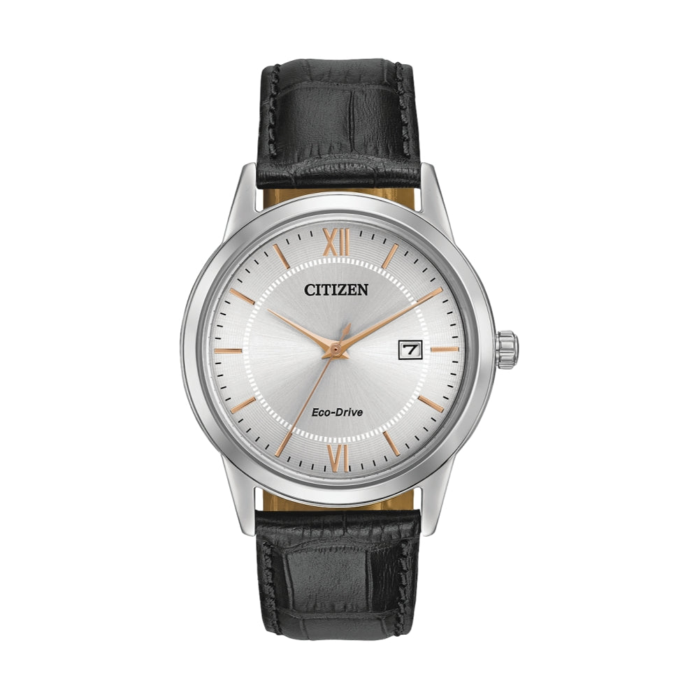 Citizen Corso Eco-Drive 40mm - Silver on Leather Strap